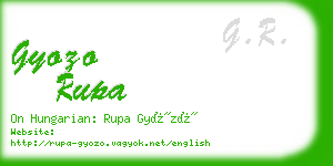 gyozo rupa business card